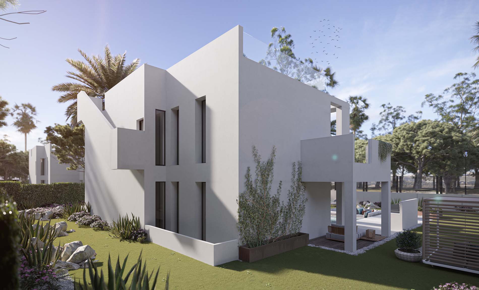 Paloma Collection is comprised of 11 modern style villas with a contemporary design divided into 2 levels.